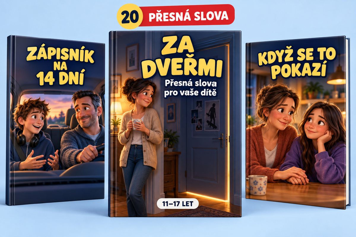 Balíček Za dveřmi: průvodce „20 situací: co a kdy říct“, Zápisník na 14 dní a Když se to pokazí